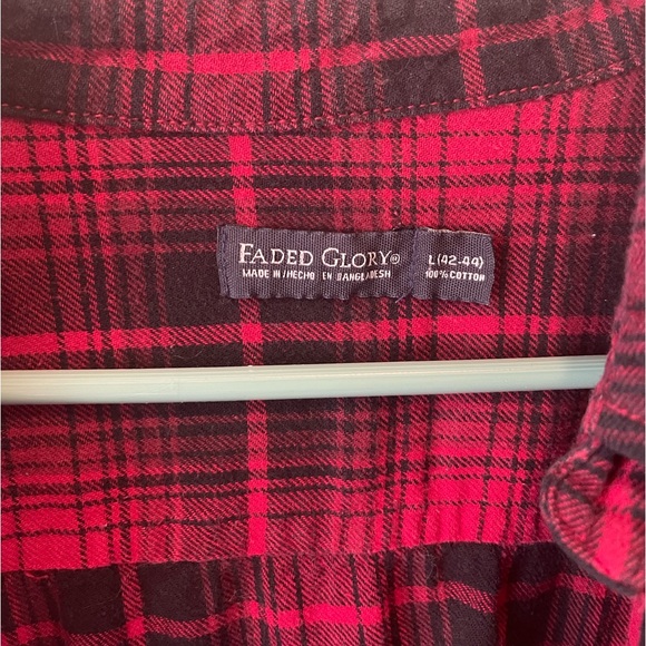 Faded Glory Plaid Button Down - Picture 4 of 5